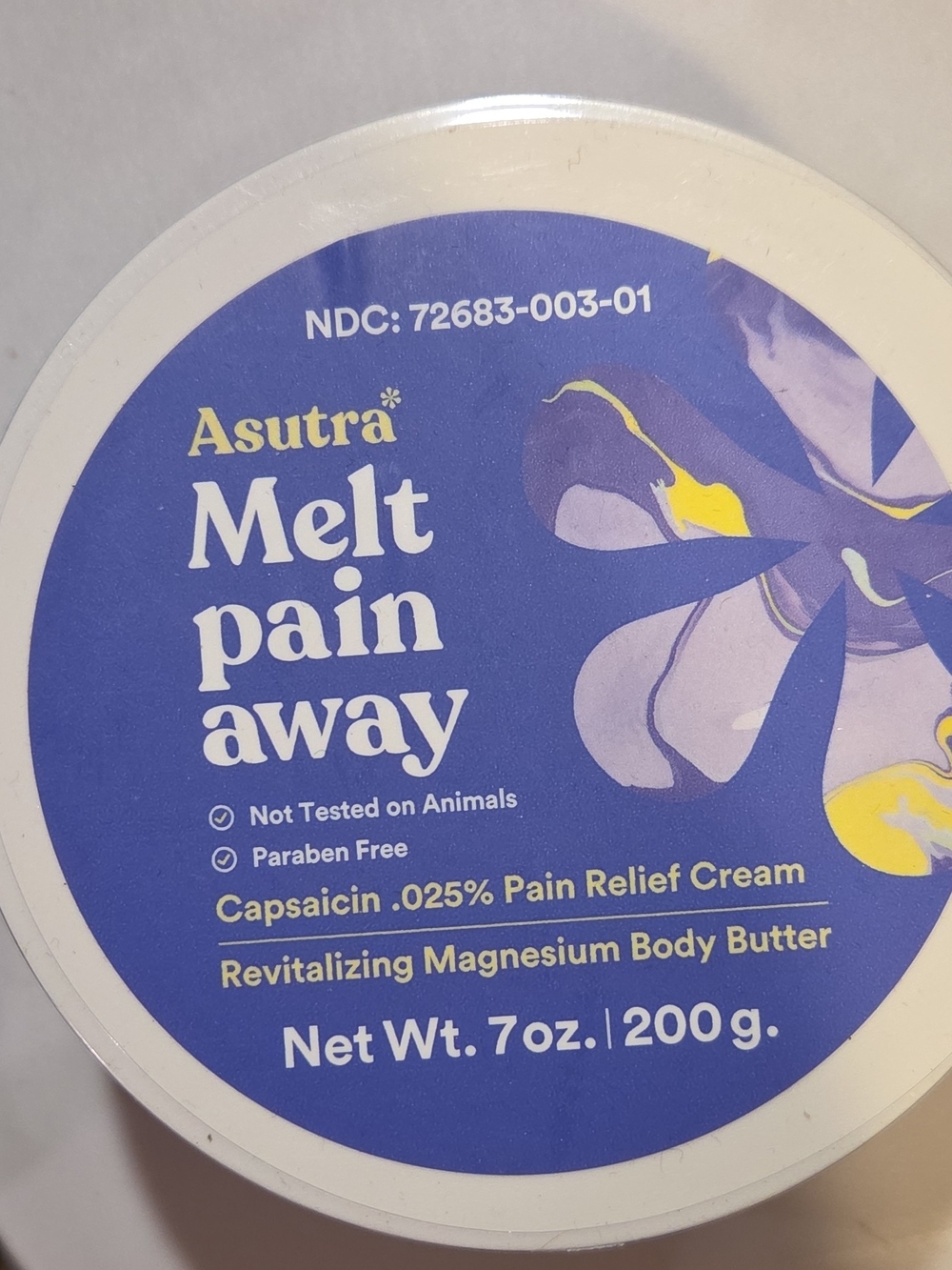 Melt Pain Away Revitalizing Magnesium Body Butter - Purple